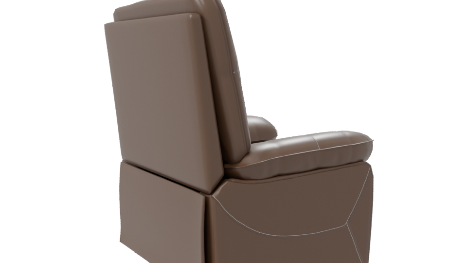 Stylish Recliner Chair Model - Professional 3D Model Render 7