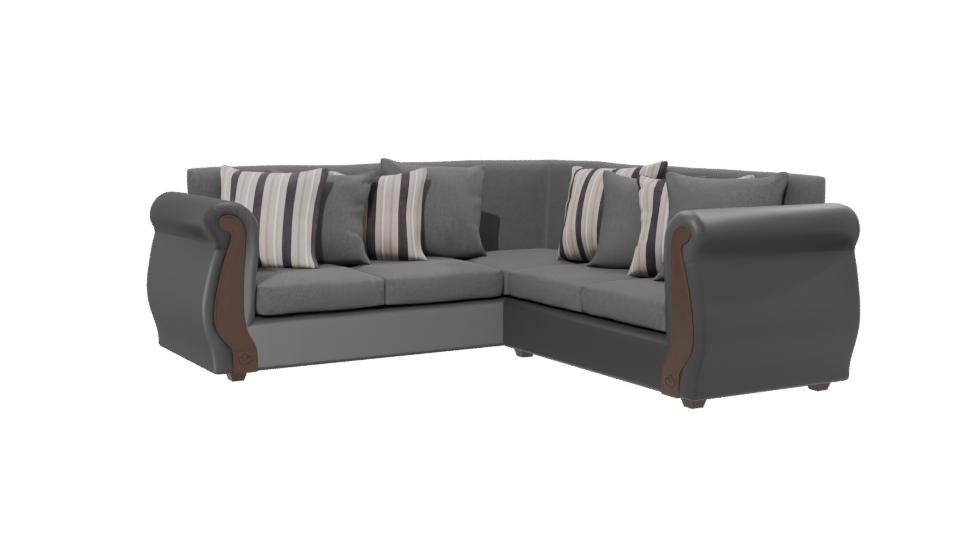 Contemporary Grey Sofa 3D Model - Professional 3D Model Render 13
