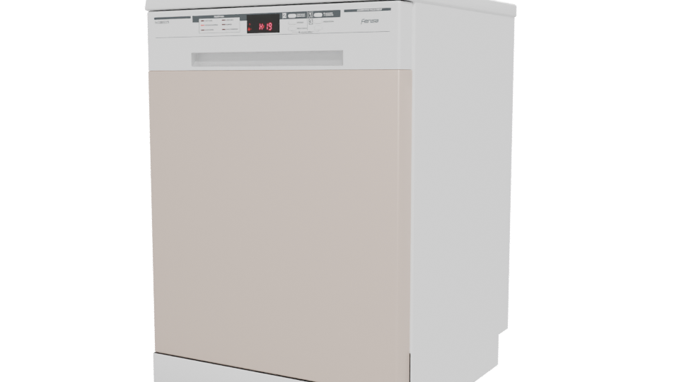 Compact Modern Dishwasher 3D - Professional 3D Model Render 12