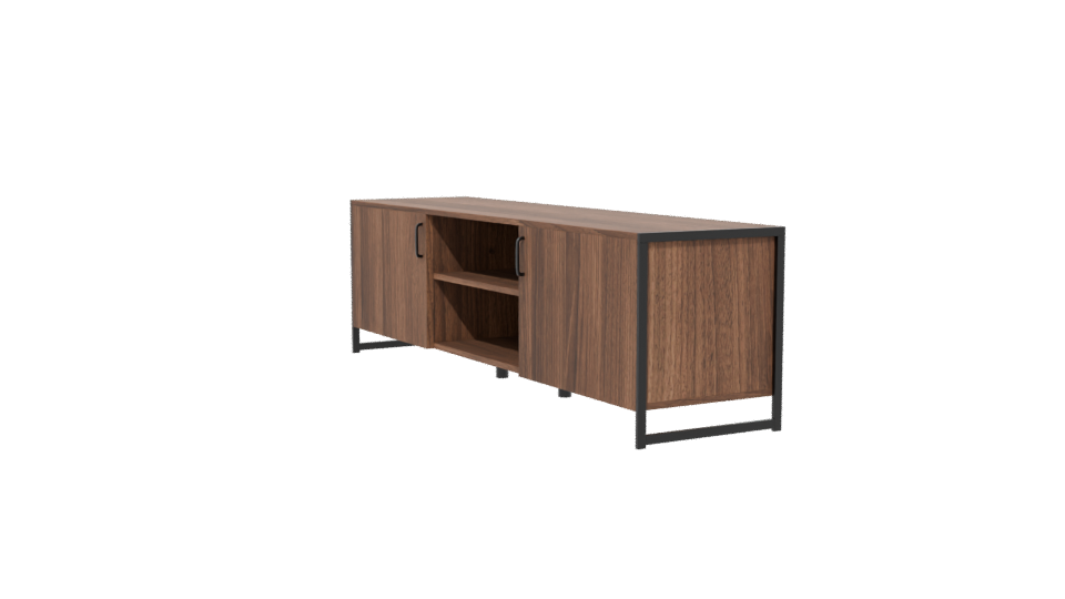 Stylish Wooden TV Stand 3D - Professional 3D Model Render 13