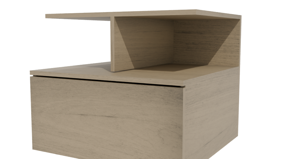 Minimalist Wooden Coffee Table 3D Model - Professional 3D Model Render 12