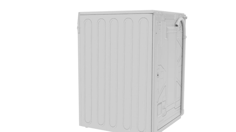 Modern Washing Machine 3D Model - Professional 3D Model Render 3