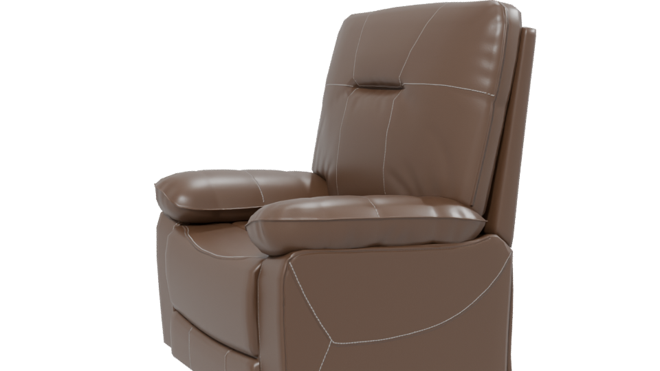 Stylish Recliner Chair Model - Professional 3D Model Render 13