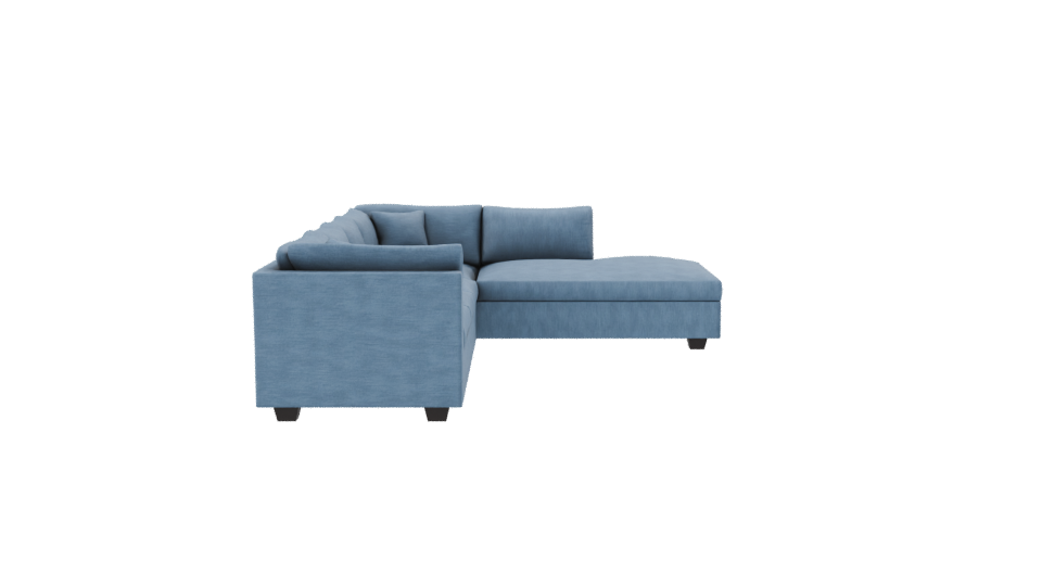 Luxury L-Shaped Sofa 3D Model - Professional 3D Model Render 8