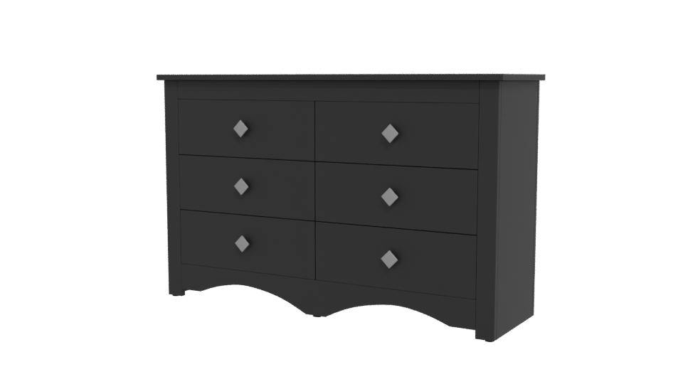 Elegant Modern Chest of Drawers 3D Model - Professional 3D Model Render 12