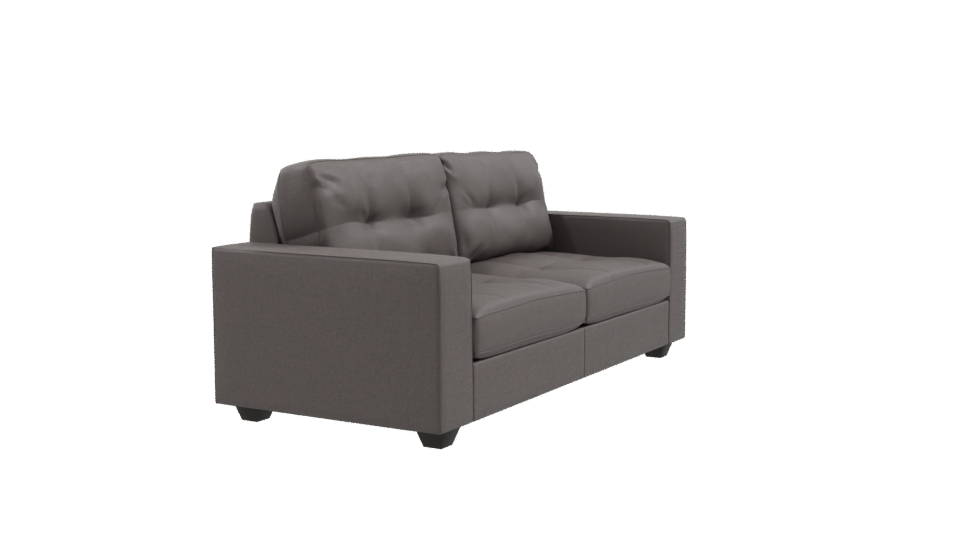 Contemporary Grey Sofa Model - Professional 3D Model Render 9