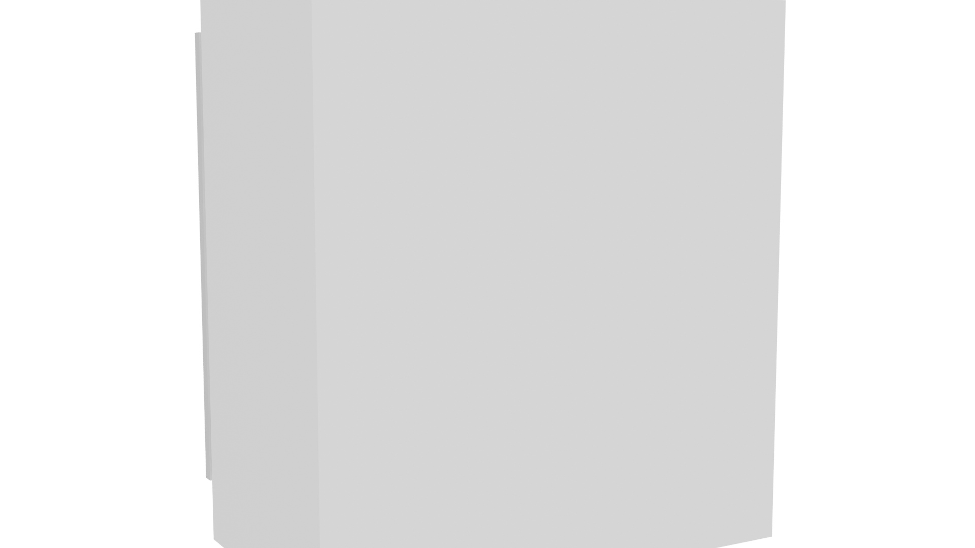 Minimalist Two-Door Cabinet Model - Professional 3D Model Render 4