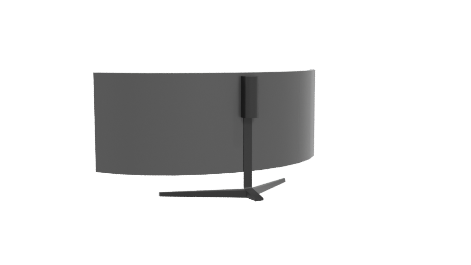 Curved Ultra-Wide Monitor 3D Model - Professional 3D Model Render 4