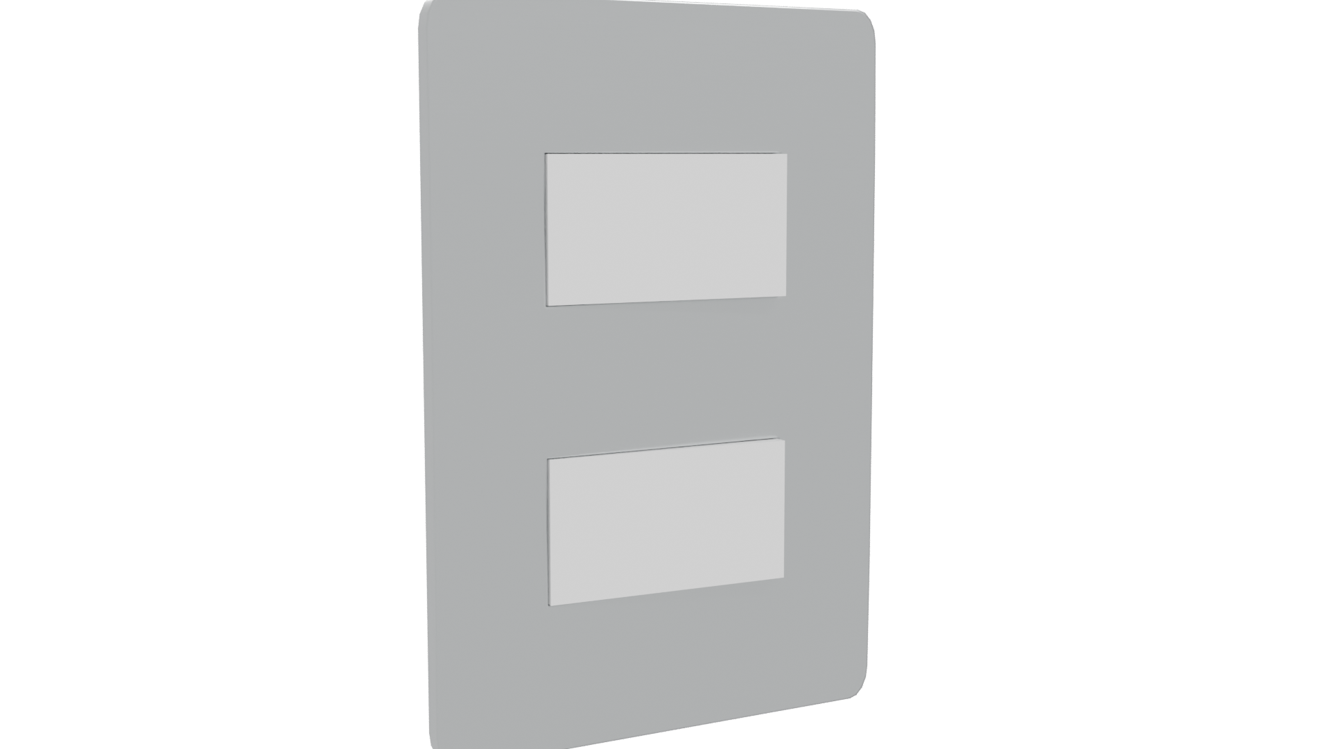 Stylish Metallic Switch Plate 3D - Professional 3D Model Render 25