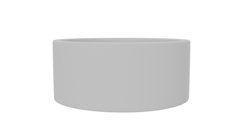 Minimalist Round Ceramic Bowl 3D - Professional 3D Model Render 6