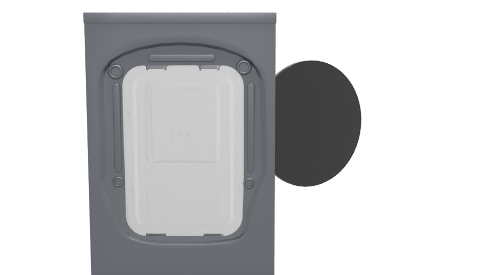 Stylish Front-Loading Washing Machine - Professional 3D Model Render 5