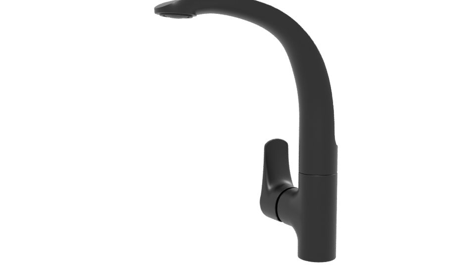 Sleek Modern Bathroom Basin Tap - Professional 3D Model Render 13