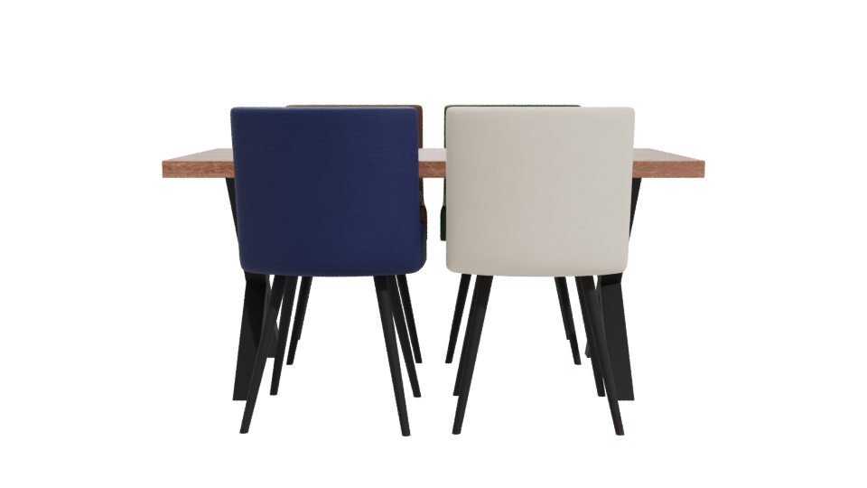 Stylish Dining Chair Set 3D - Professional 3D Model Render 11