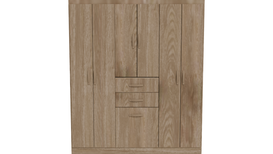 Stylish Wooden Storage Cabinet 3D - Professional 3D Model Render 11