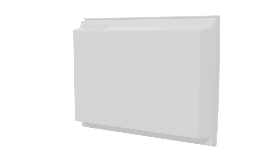 Sleek Minimalist Microwave Model - Professional 3D Model Render 6