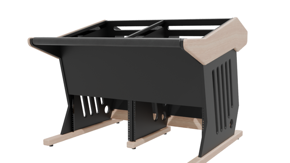 Modern Black Console Table 3D - Professional 3D Model Render 12