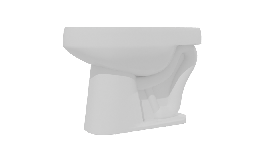 Minimalist Ceramic Bathroom Sink - Professional 3D Model Render 13