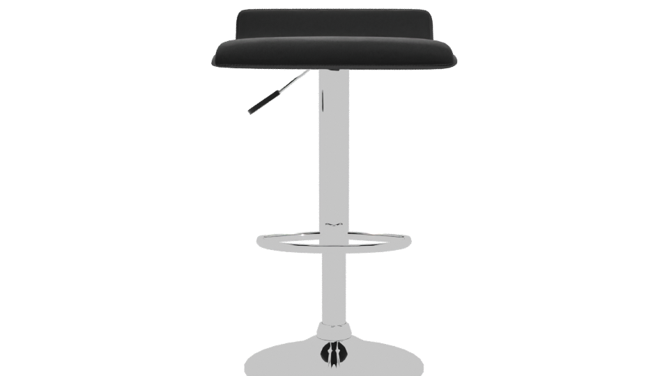 Sleek Modern Bar Stool 3D - Professional 3D Model Render 11