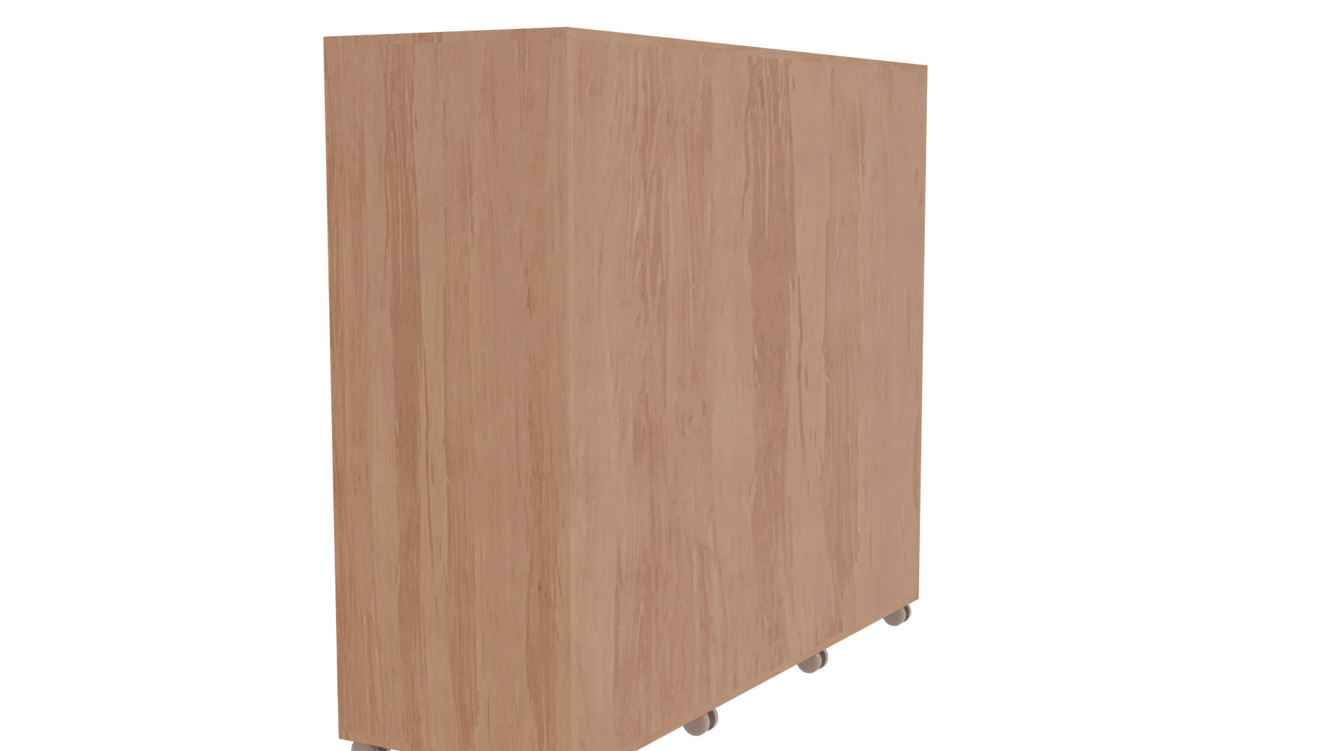 Stylish Wooden Storage Cabinet Model - Professional 3D Model Render 3