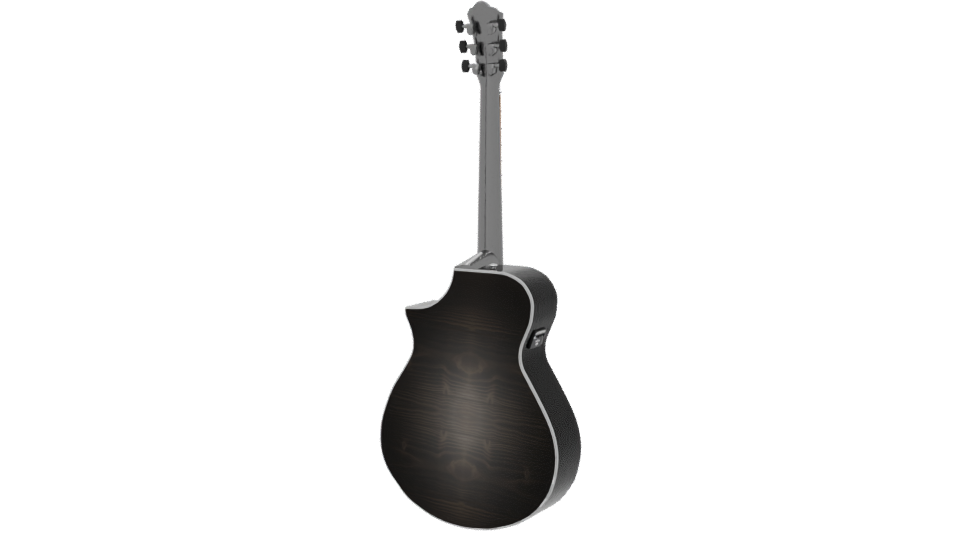 Stylized Acoustic Guitar Model 3D - Professional 3D Model Render 6