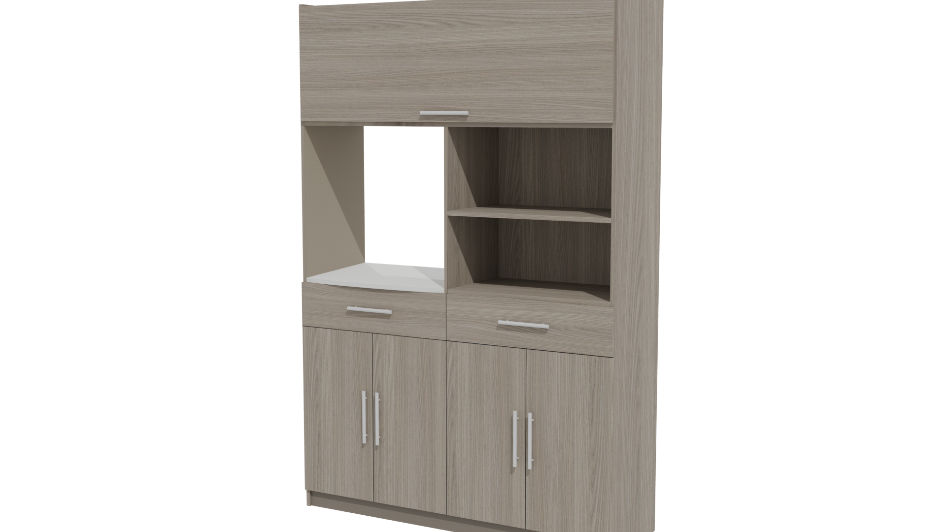 Stylish Wooden Cabinet 3D Model - Professional 3D Model Render 12