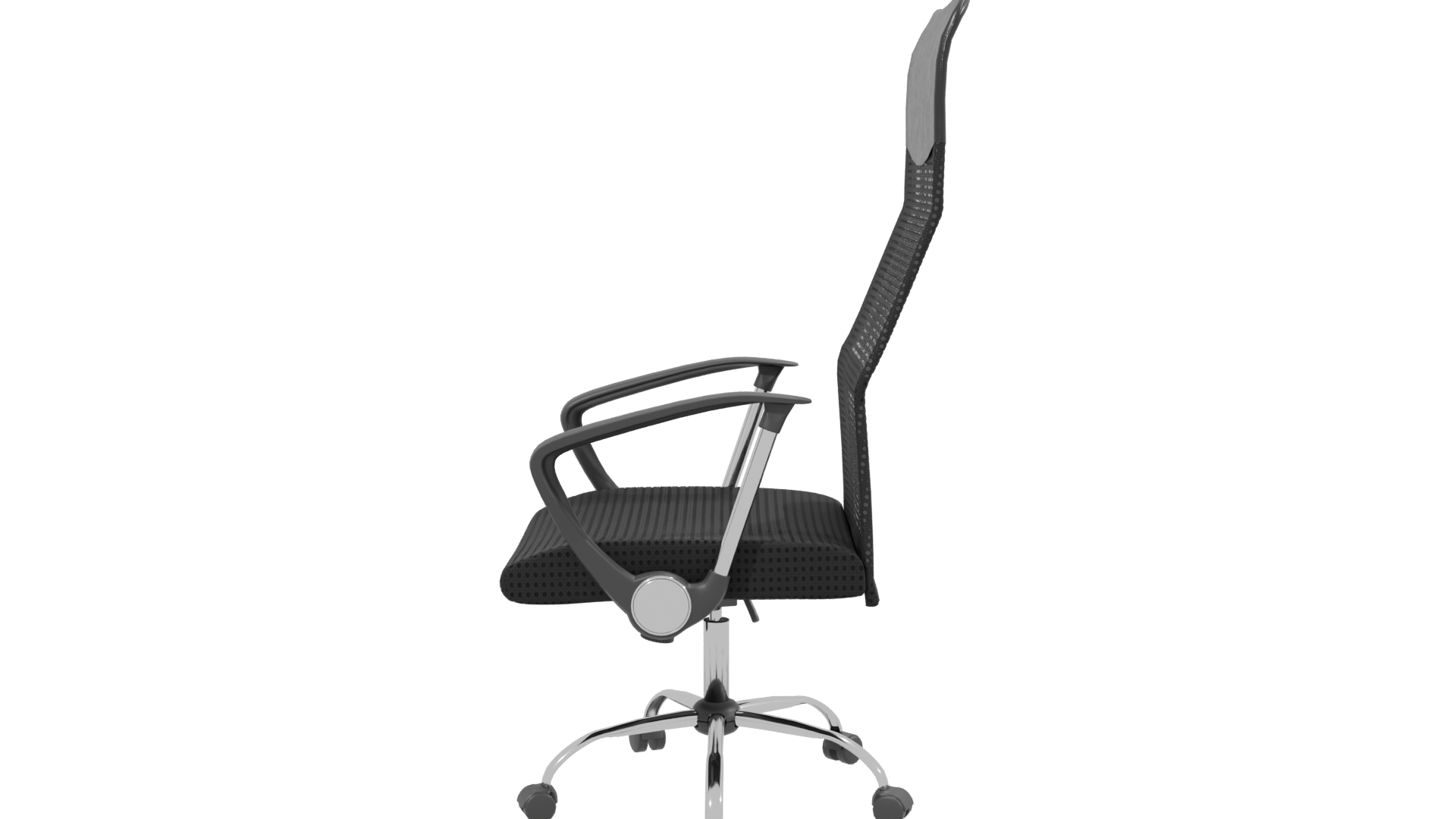 Sleek Modern Ergonomic Office Chair 3D Model - Professional 3D Model Render 2