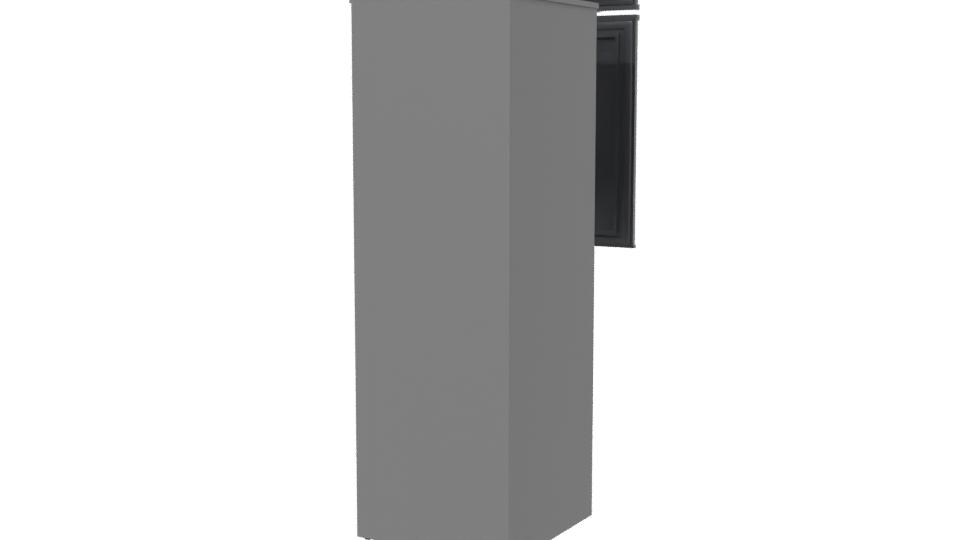 Sleek Refrigerator 3D Model - Professional 3D Model Render 6