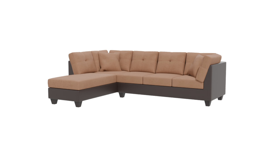 Stylish Sectional Sofa Model - Professional 3D Model Render 12