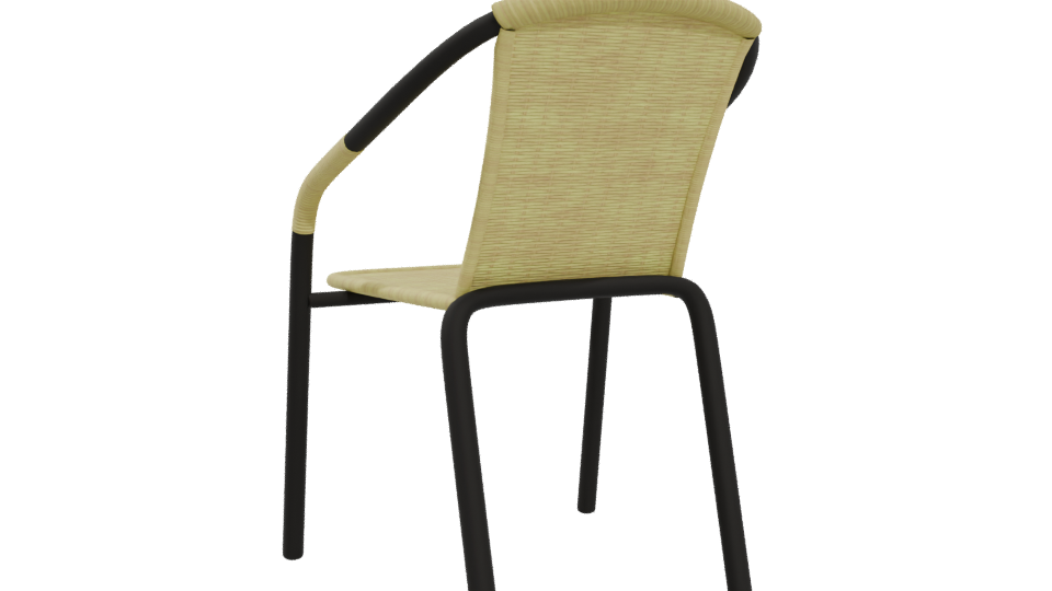 Stylish Outdoor Chair Model - Professional 3D Model Render 4