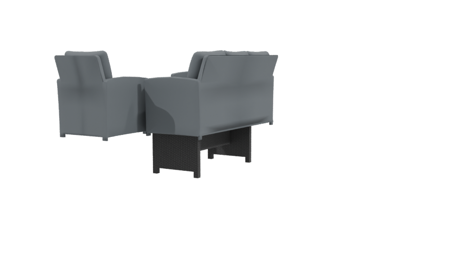 Stylish Outdoor Furniture Set 3D - Professional 3D Model Render 3