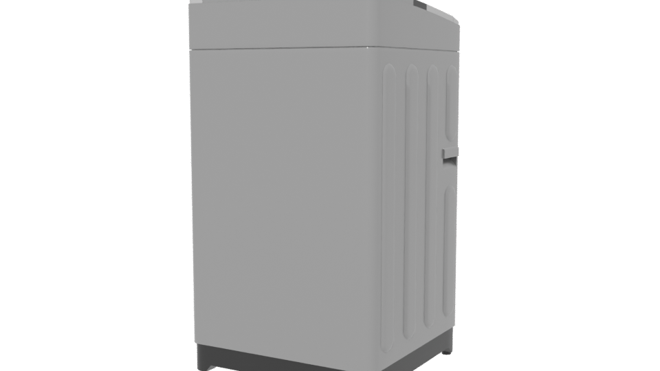 Stylish Top-Load Washing Machine 3D - Professional 3D Model Render 6