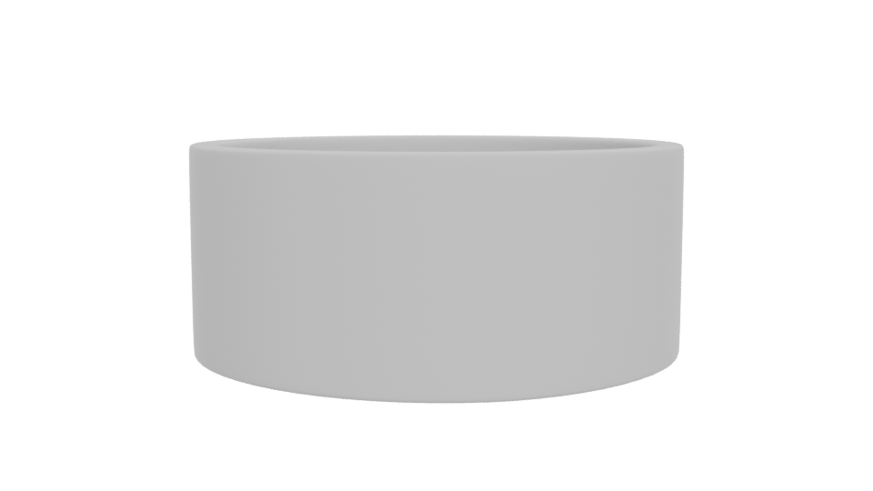 Minimalist Round Ceramic Bowl 3D - Professional 3D Model Render 12