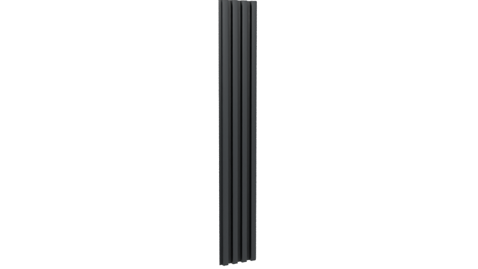 Stylized Vertical Slatted Panel 3D - Professional 3D Model Render 4