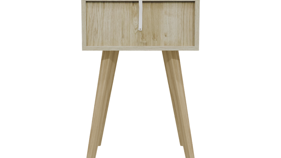 Stylish Wooden Nightstand 3D Model - Professional 3D Model Render 5