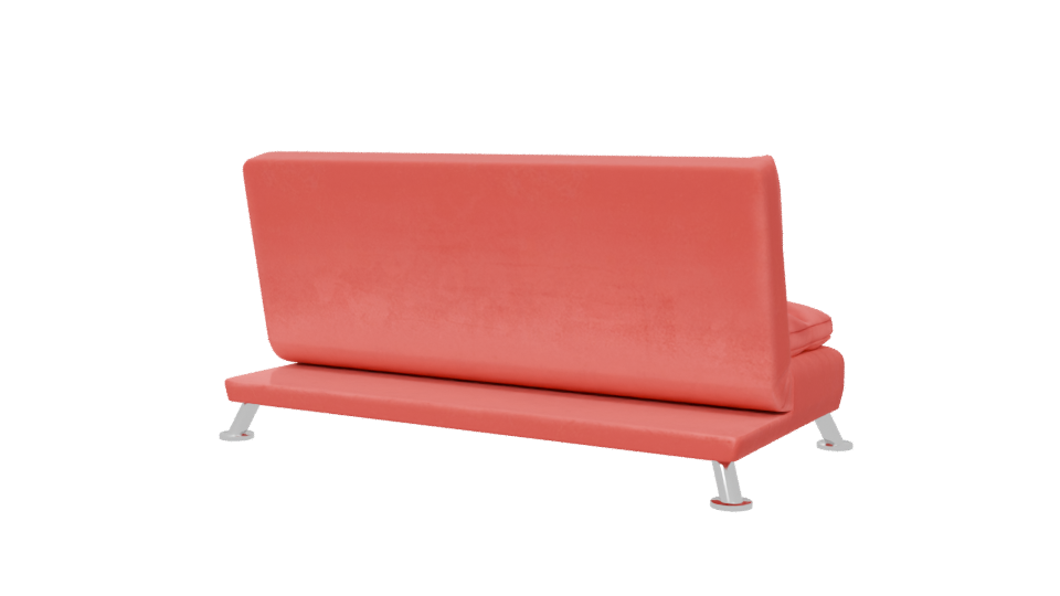 Stylish Red Sofa Chair 3D - Professional 3D Model Render 6