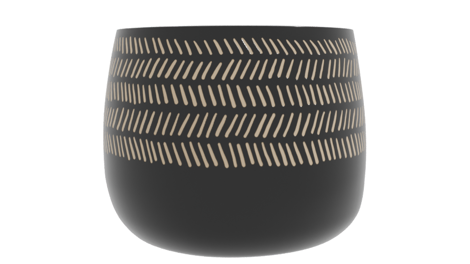 Stylish Decorative Pot Model - Professional 3D Model Render 10