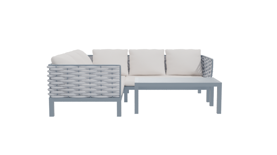 Stylish Outdoor Sofa Set 3D - Professional 3D Model Render 11