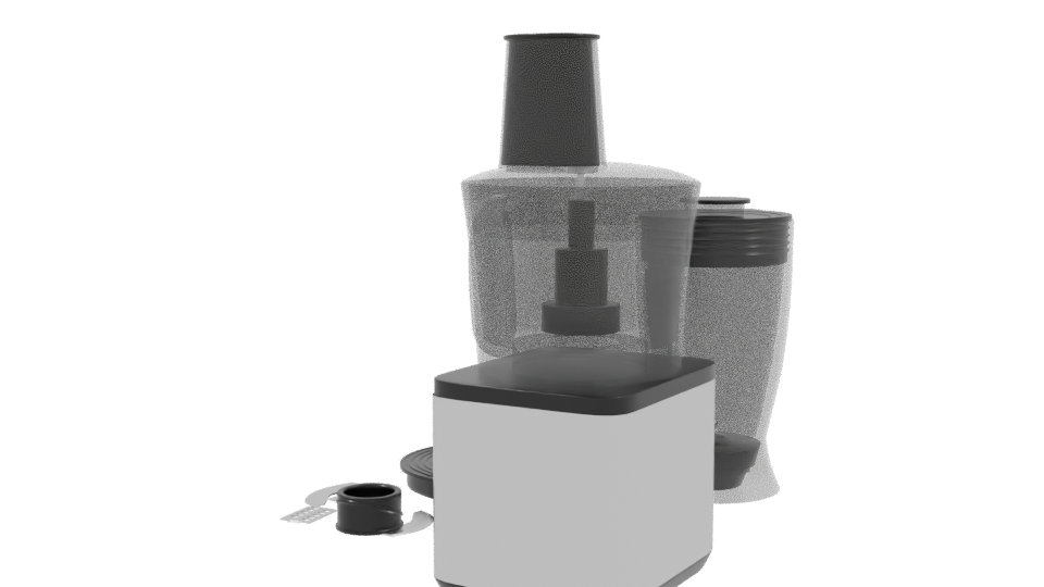 Stylish Kitchen Appliance Set 3D Model - Professional 3D Model Render 3