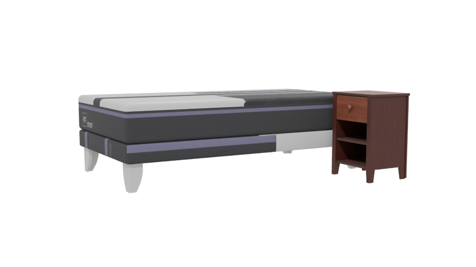 Stylish Bedroom Mattress Set 3D - Professional 3D Model Render 13