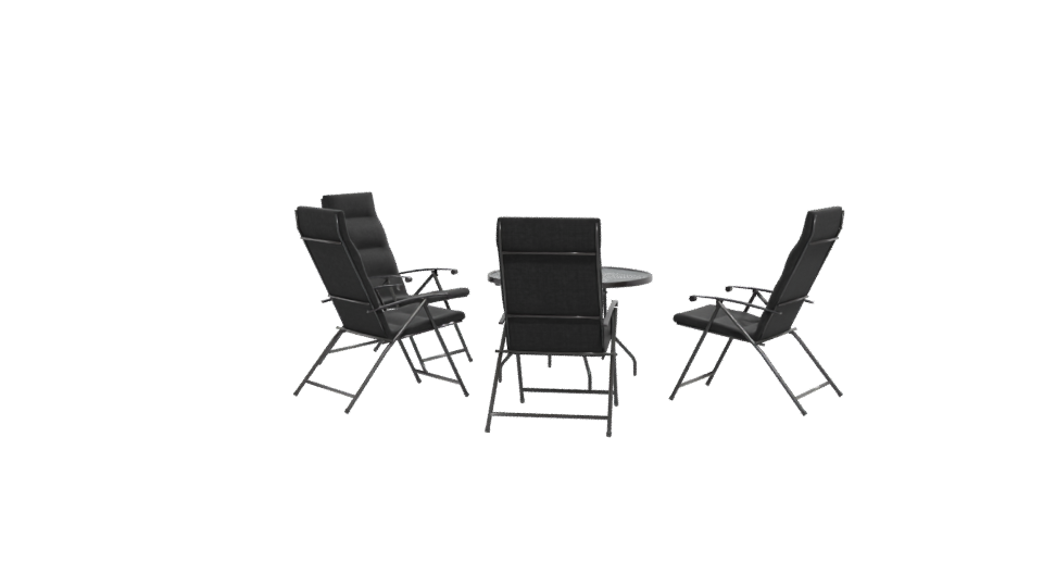 Stylish Outdoor Dining Set 3D - Professional 3D Model Render 12