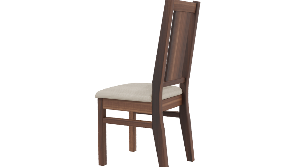Modern Wooden Chair 3D Model - Professional 3D Model Render 3