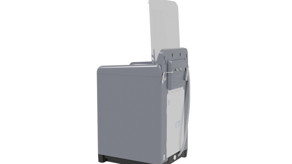 Top Load Washing Machine Model - Professional 3D Model Render 3