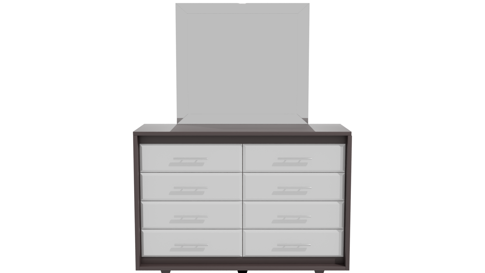 Stylish Modern Dresser Set 3D - Professional 3D Model Render 11