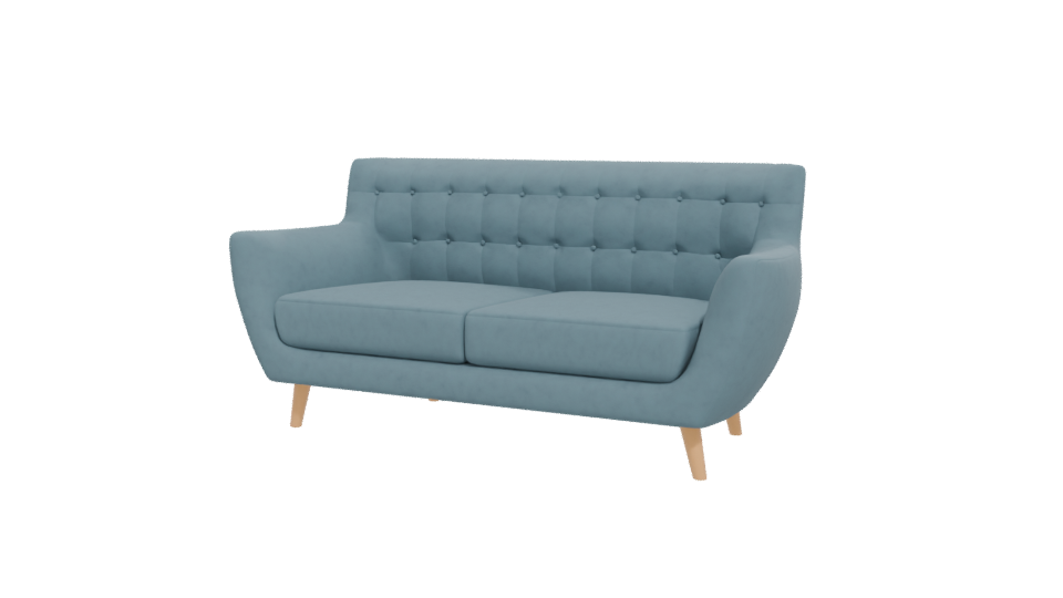 Stylish Mid-Century Sofa Model - Professional 3D Model Render 12