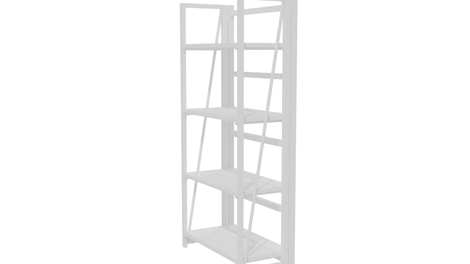 Minimalist Wooden Bookshelf 3D Model - Professional 3D Model Render 13