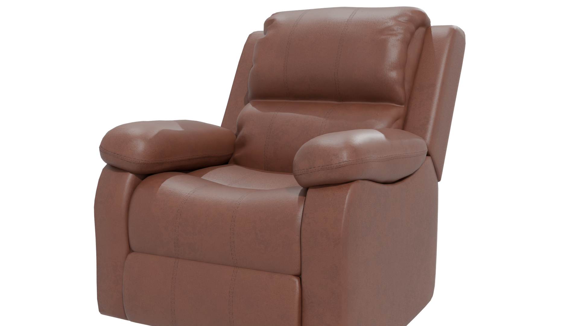 Contemporary Reclining Lounge Chair 3D - Professional 3D Model Render 12
