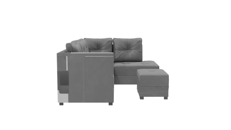 Luxurious Sectional Sofa 3D Model - Professional 3D Model Render 8