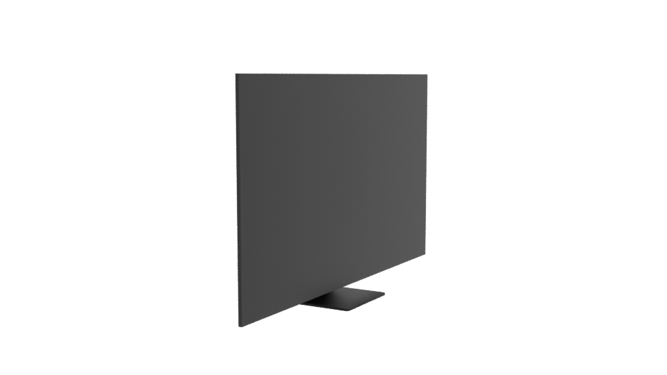 Sleek Flat Screen TV Model - Professional 3D Model Render 9