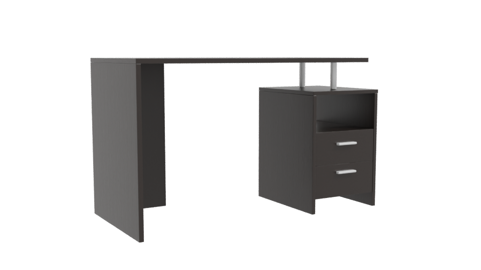 Contemporary Office Desk with Drawers 3D Model - Professional 3D Model Render 10