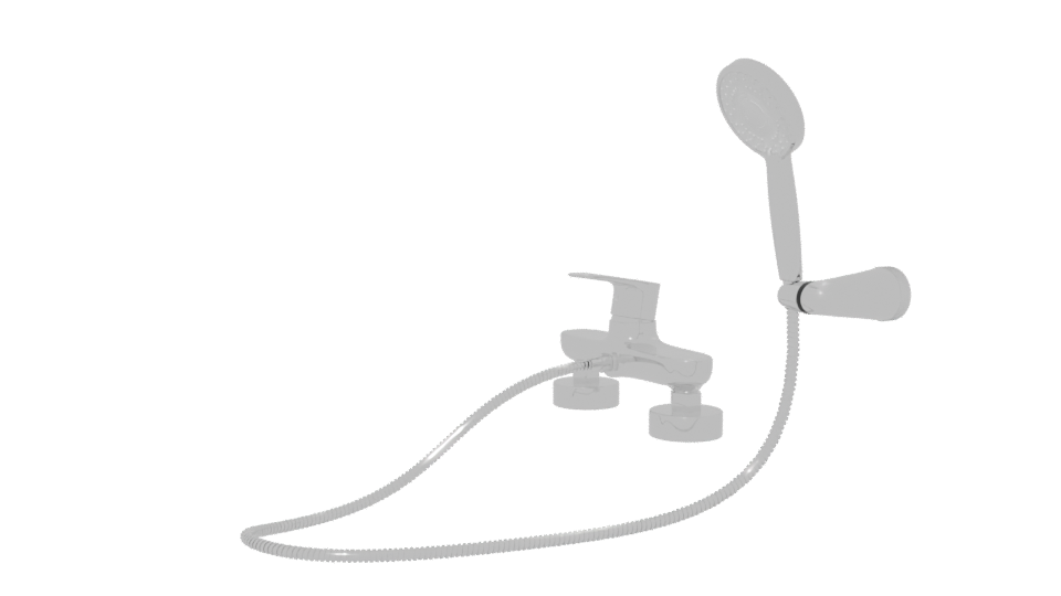 Stylish Shower Head Assembly 3D - Professional 3D Model Render 13